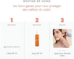 Crème solaire pour peaux sensibles haute protection spf 30 Avène - tube de 50 ml