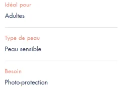 Crème solaire pour peaux sensibles haute protection spf 30 Avène - tube de 50 ml