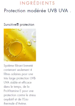 Crème solaire pour peaux sensibles haute protection spf 30 Avène - tube de 50 ml
