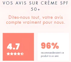 Crème solaire SPF50+ Avène - tube de 50ml