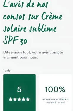 Crème solaire sublime au Tamanu bio et Monoï visage SPF 30 Klorane - tube de 50 ml