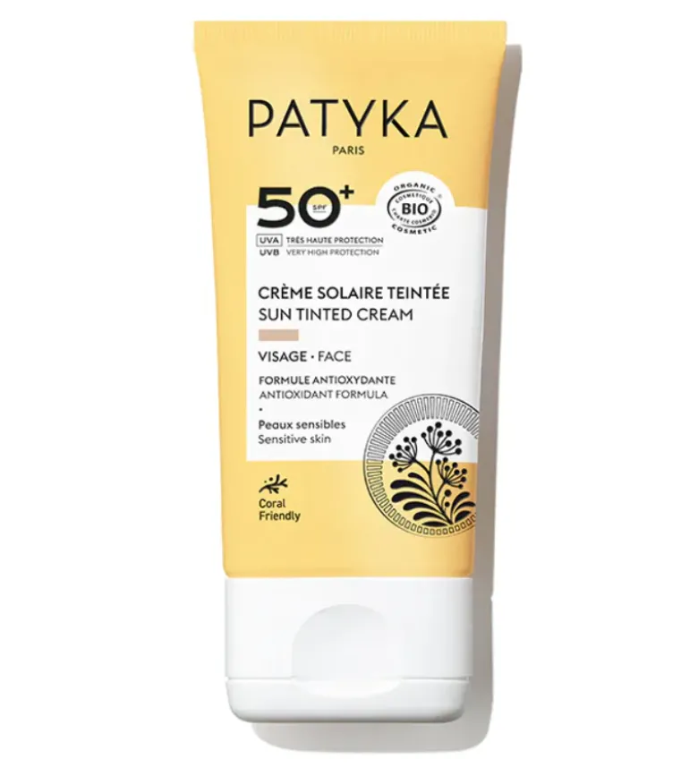 Crème solaire teintée spf50+ Patyka - tube de 40ml