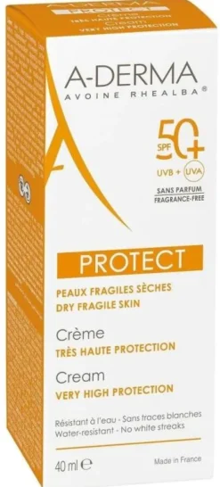 Crème Très Haute Protection SPF 50+ Protect A-Derma - tube de 40 ml