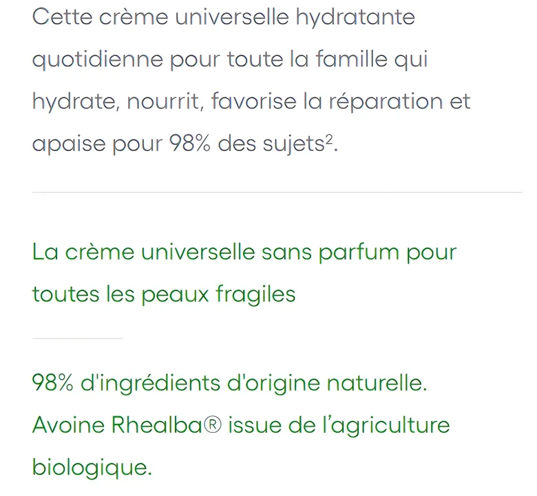 Crème universelle hydratante A-Derma