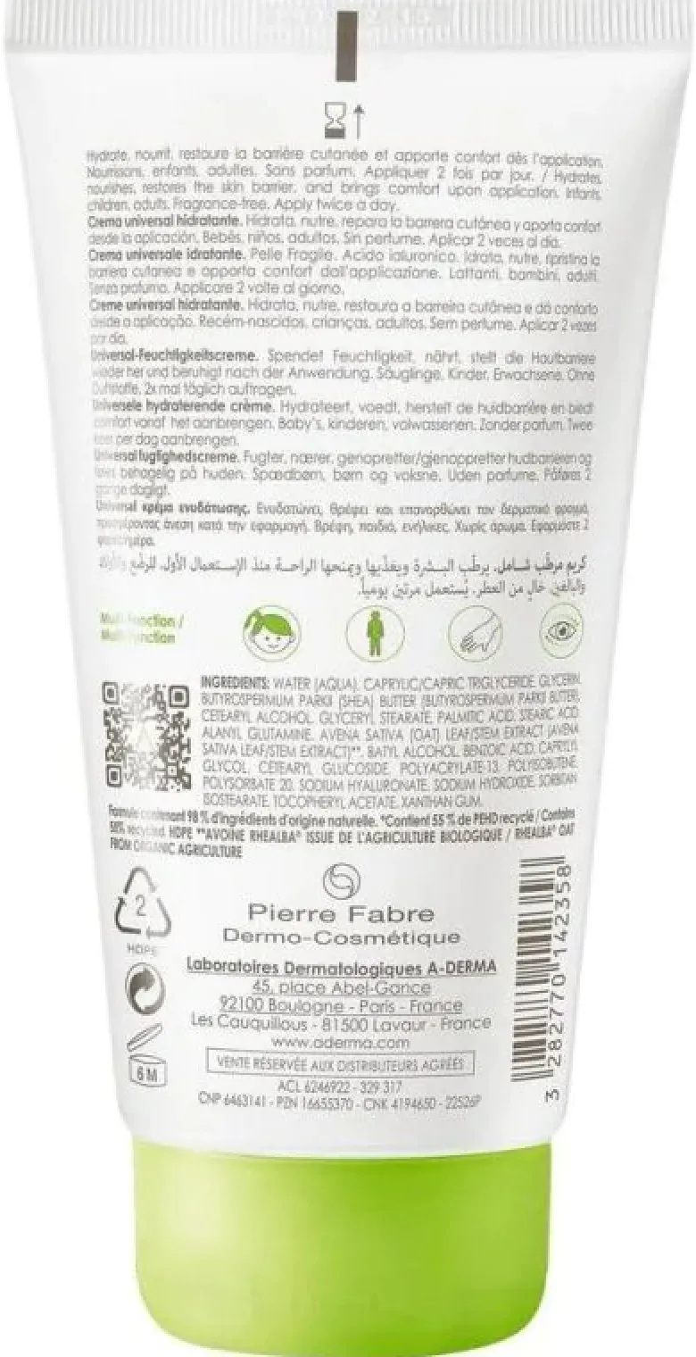 Crème universelle hydratante A-Derma