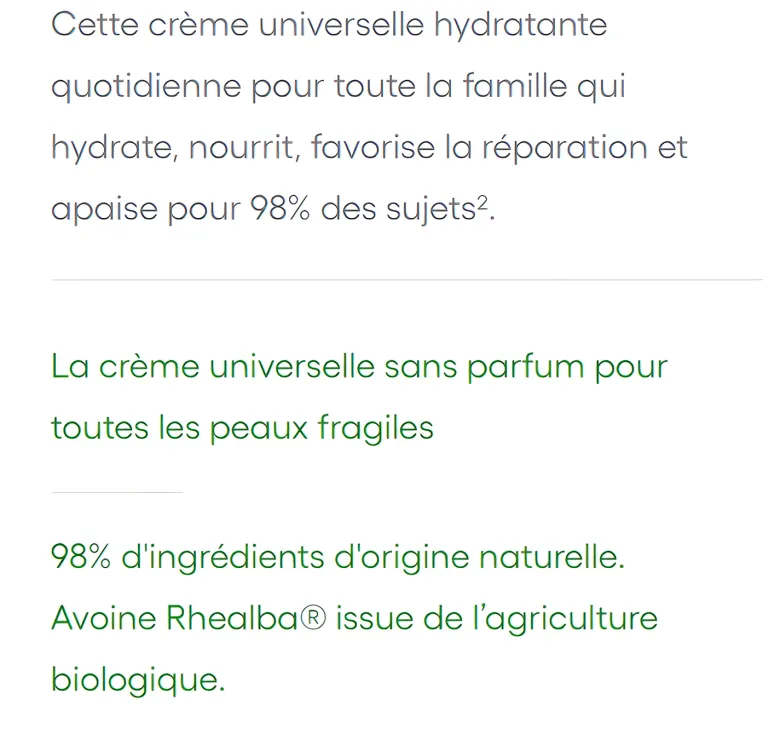 Crème universelle hydratante A-Derma