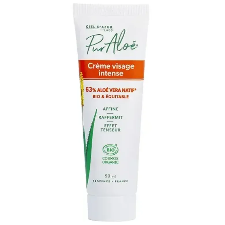 Crème visage intense PurAloé - tube de 50ml