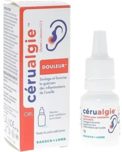 Cérualgie Solution auriculaire Baush Lomb - flacon de 7g