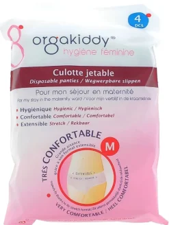 Culotte jetable taille M Orgakiddy - sachet de 4 unités