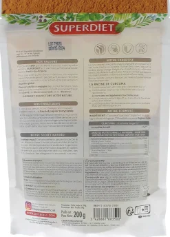 Curcuma bio Superdiet - sachet de 200 g