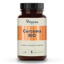 Curcuma bio Vitavea - pot de 30 gélules