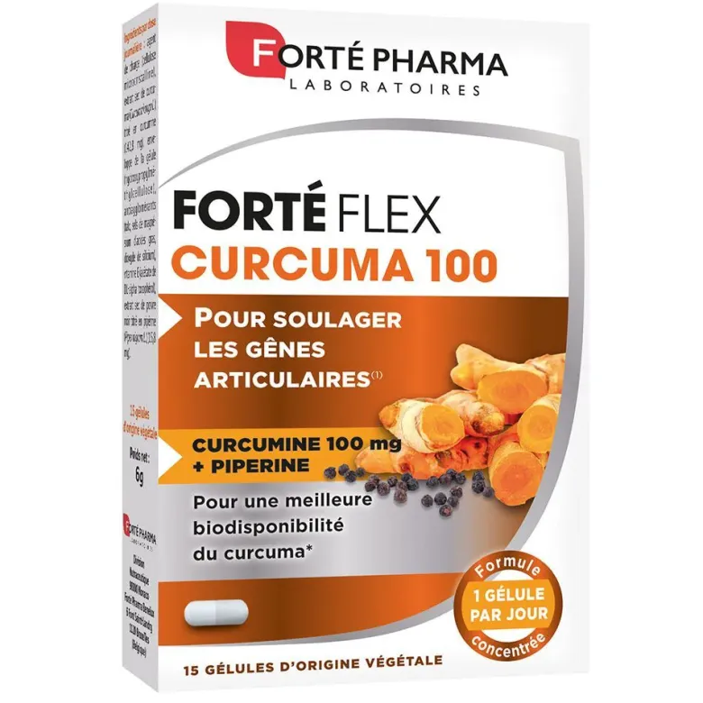 Curcuma 100 Forté Pharma - boîte de 15 gélules