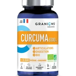 Curcuma 6300g bio Granions - pot de 60 gélules