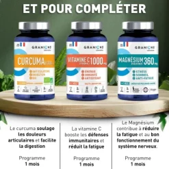 Curcuma 6300g bio Granions - pot de 60 gélules