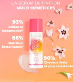 Curl Glow sérum finition 3en1 Les Secrets de Loly - flacon-pompe de 100ml