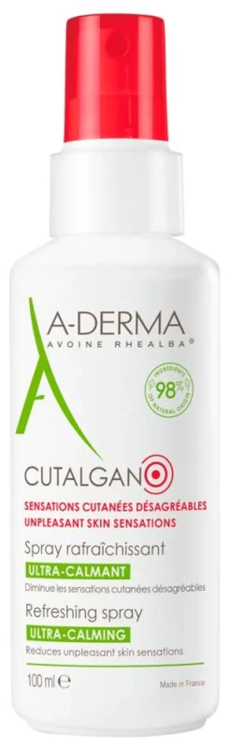 Cutalgan spray rafraîchissant ultra-calmant A-derma - spray de 100 ml