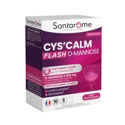 Cys'calm flash d-mannose Santarome - boite de 10 sachets