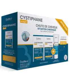 Cystiphane anagen chute de cheveux Bailleul - offre duo + shampoing 100ml offert