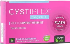 Cystiplex Flash 5 jours confort urinaire Santé Verte – 10 sticks