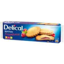 Delical nutra cake framboise - 3 sachets de 35g