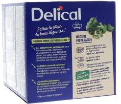 Delical Purée HP/HC brocolis et pointe de crème - 4 bols de 200ml