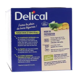 Delical Soupe HP/HC Velouté de poireaux, pommes de terre et crème - 4 bols de 200ml