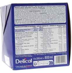 Delical Soupe HP/HC Velouté de poireaux, pommes de terre et crème - 4 bols de 200ml