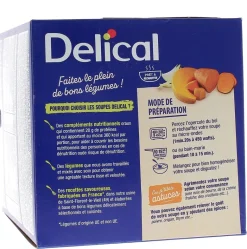 Delical Soupe HP/HC Velouté de potiron patates douces et crème - 4 bols de 200ml
