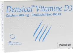 Densical Vitamine D3 500mg/400 U.I comprimé à sucer ou à croquer - boîte de 60 comprimés