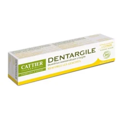 Dentargile dentifrice Citron Bio Cattier - tube 75 ml