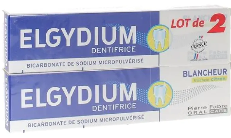 Dentifrice blancheur fraîcheur citron Elgydium