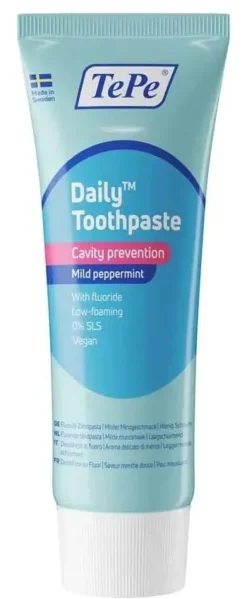 Dentifrice Daily menthe douce TePe - tube de 75ml
