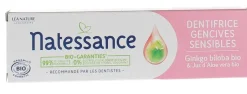 Dentifrice gencives sensibles bio Natessance - tube de 75 ml