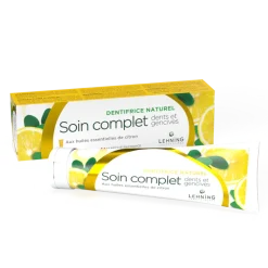 Dentifrice naturel au citron Lehning - tube de 80 g