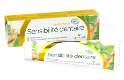 Dentifrice sensibilité dentaire bio Lehning - tube de 80g