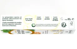 Dentifrice sensibilité dentaire bio Lehning - tube de 80g