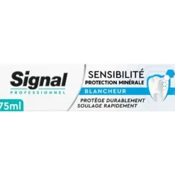 Dentifrice sensibilité protection minérale blancheur Signal - tube de 75ml
