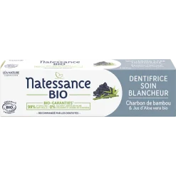 Dentifrice soin blancheur bio Natessance - tube de 75ml