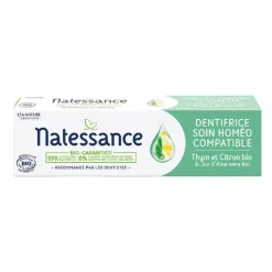 Dentifrice soin homéo compatible bio Natessance - tube de 75ml
