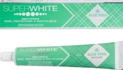 Dentifrice soin protection & anti-plaque aloe vera Superwhite - tube de 75 ml