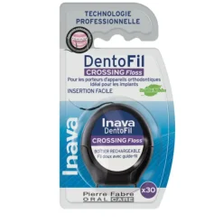 Dentofil Crossing Floss fil dentaire Inava - boîtier rechargeable