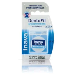 DentoFil fil dentaire white expanding anti-plaque menthe Inava - fil de 25m