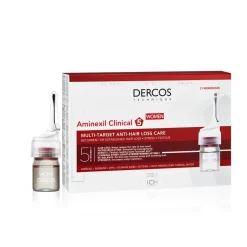 Dercos aminexil clinical 5 Femme Vichy - boîte de 21 monodoses