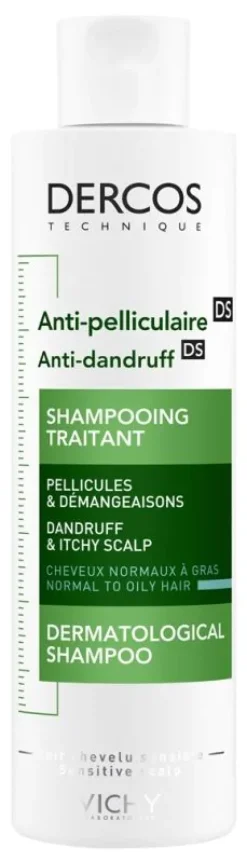 Dercos anti-pelliculaire shampooing traitant cheveux gras Vichy