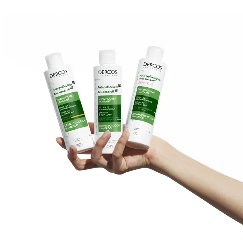 Dercos anti-pelliculaire shampooing traitant cheveux secs Vichy
