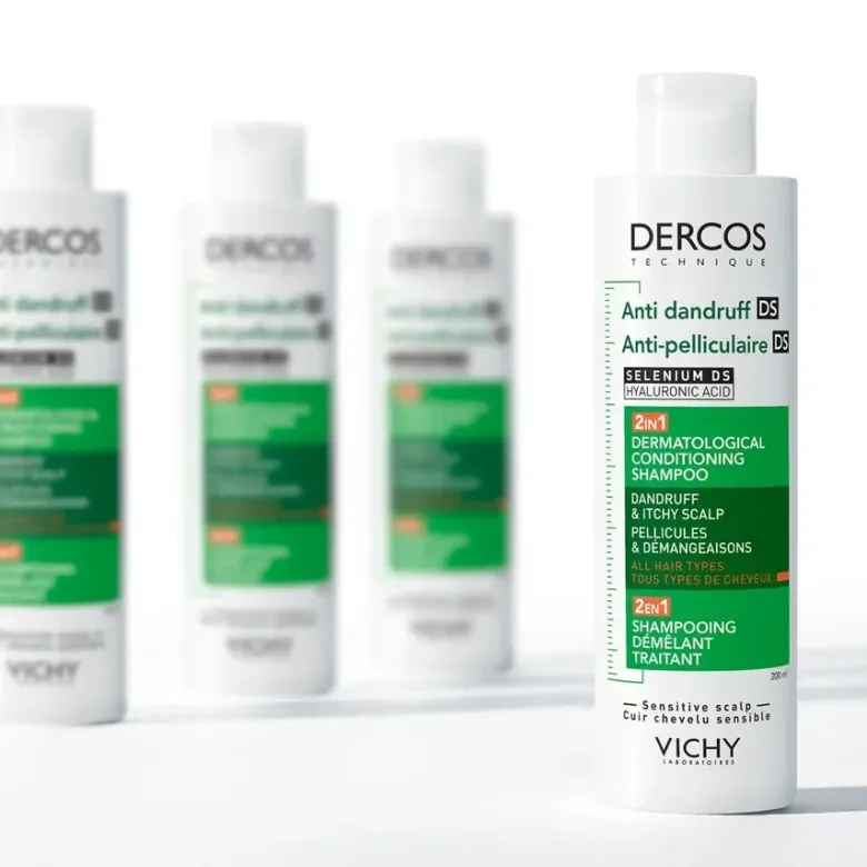 Dercos shampooing antipelliculaire démêlant traitant 2en1 Vichy