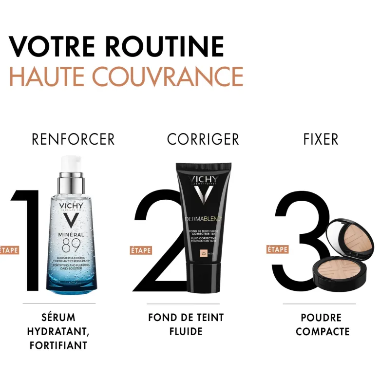 Dermablend fond de teint fluide correcteur 16h SPF 35 Vichy - tube de 30 ml