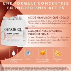 Derma Expert acide hyaluronique Oenobiol - lot de 2 boites de 30 gélules