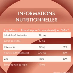 Derma Expert contour des yeux Oenobiol - boîte de 60 comprimés