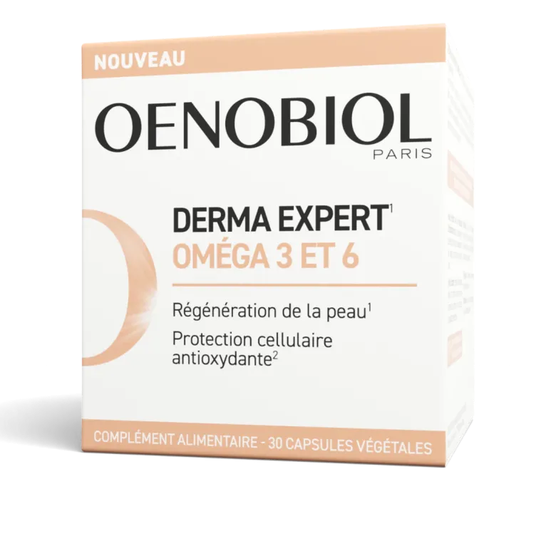Derma Expert oméga 3 et 6 Oenobiol - boîte de 30 comprimés